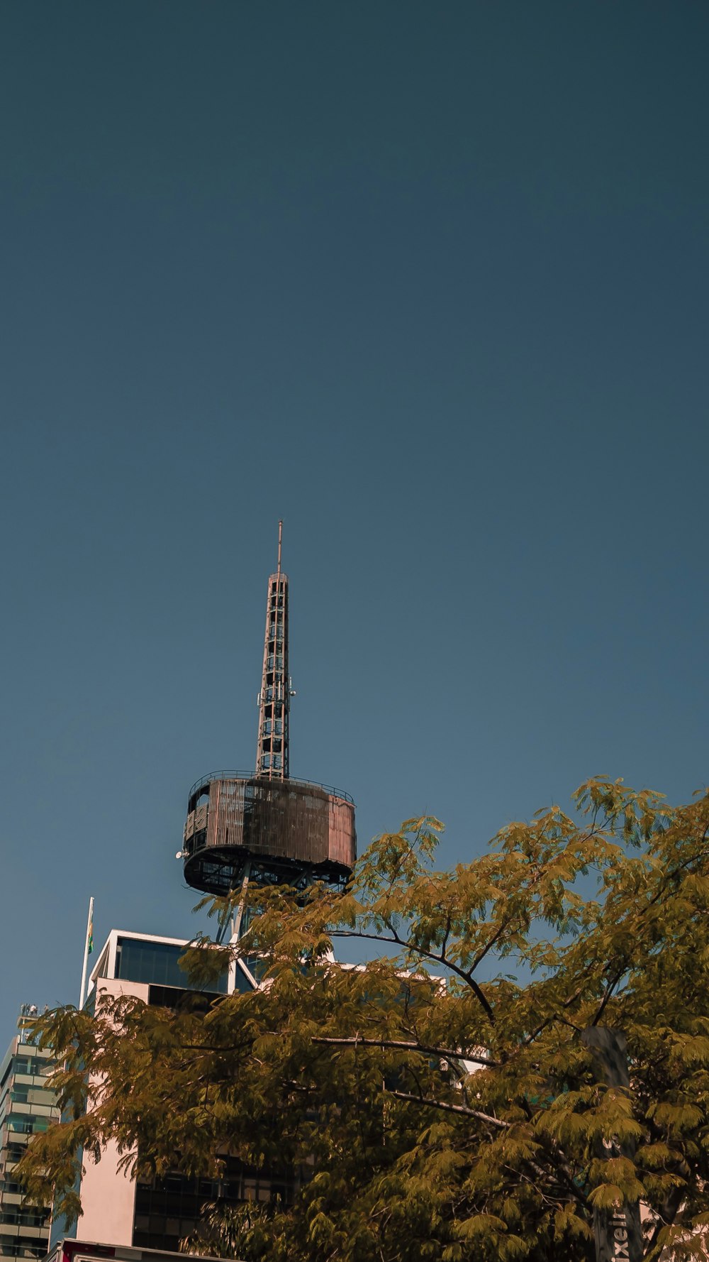 high-angle photography of brown tower during daytime