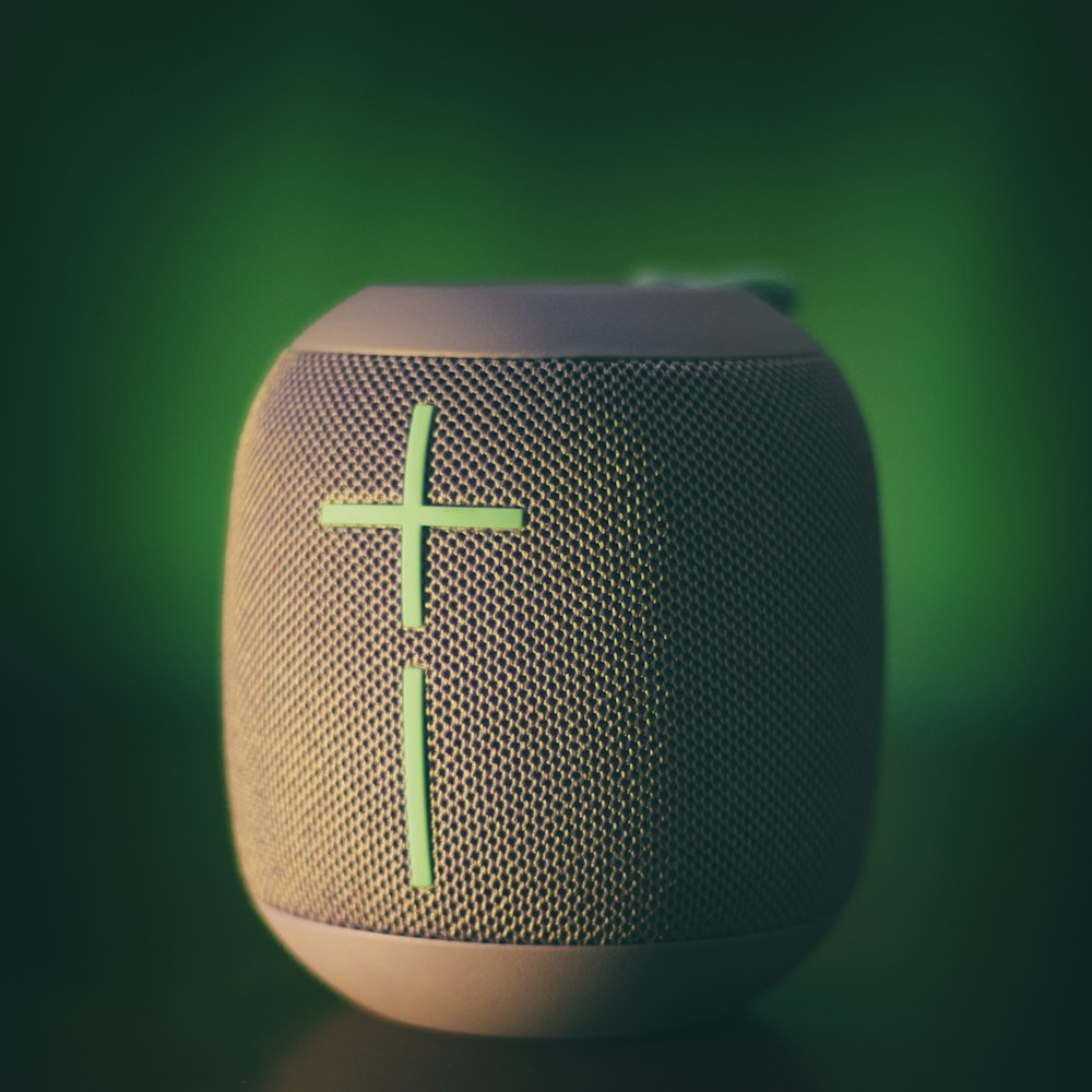 grey Ultimate Ears bluetooth speaker