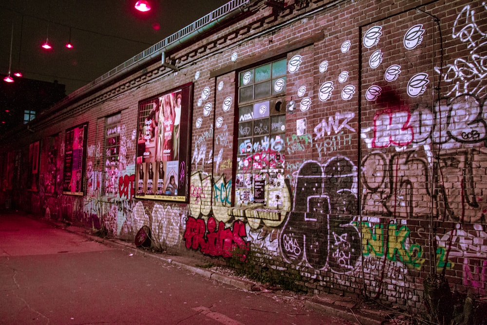 wall with graffiti