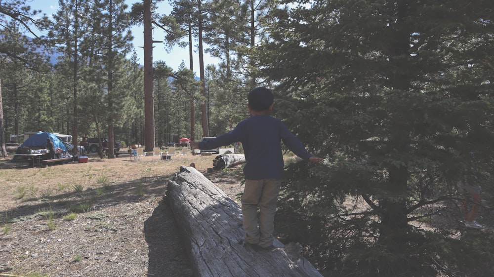 toddler standing outdoors