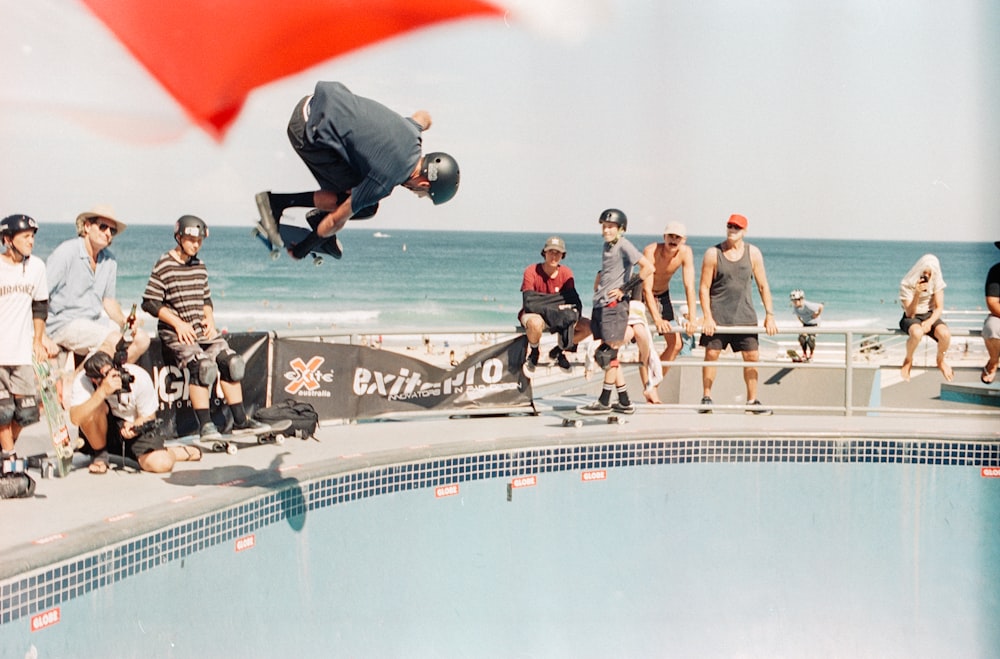 man doing skateboard tricks