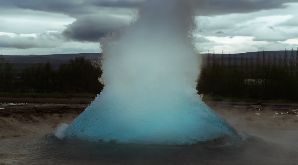 long exposure photography body of water