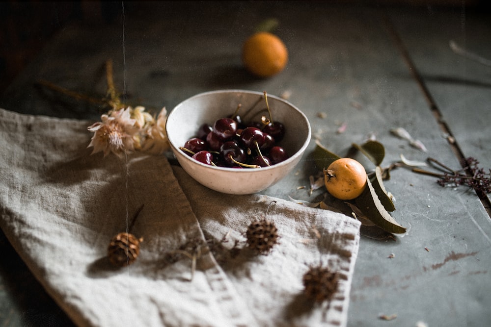 red cherry fruits