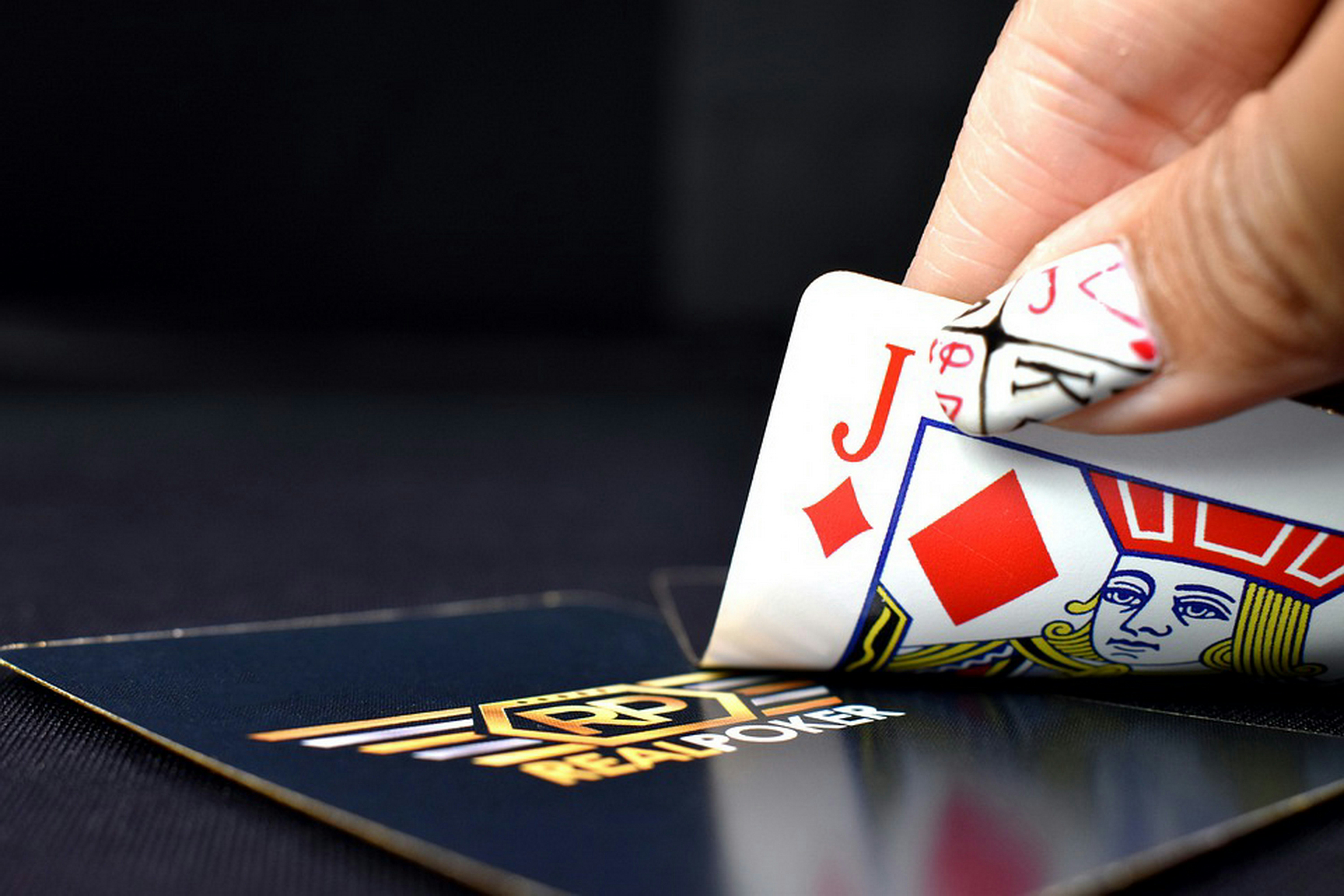 Some really cool nail art which goes perfectly with the playing cards.