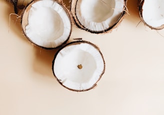 coconuts on white surface
