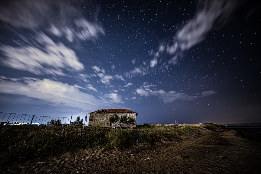 grey concrete house under blue sky