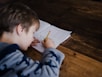 boy writing