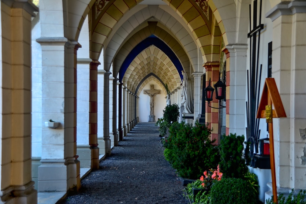 empty church lobby