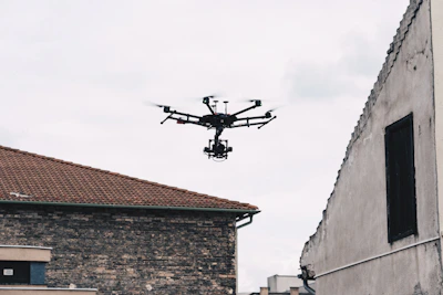 black video drone