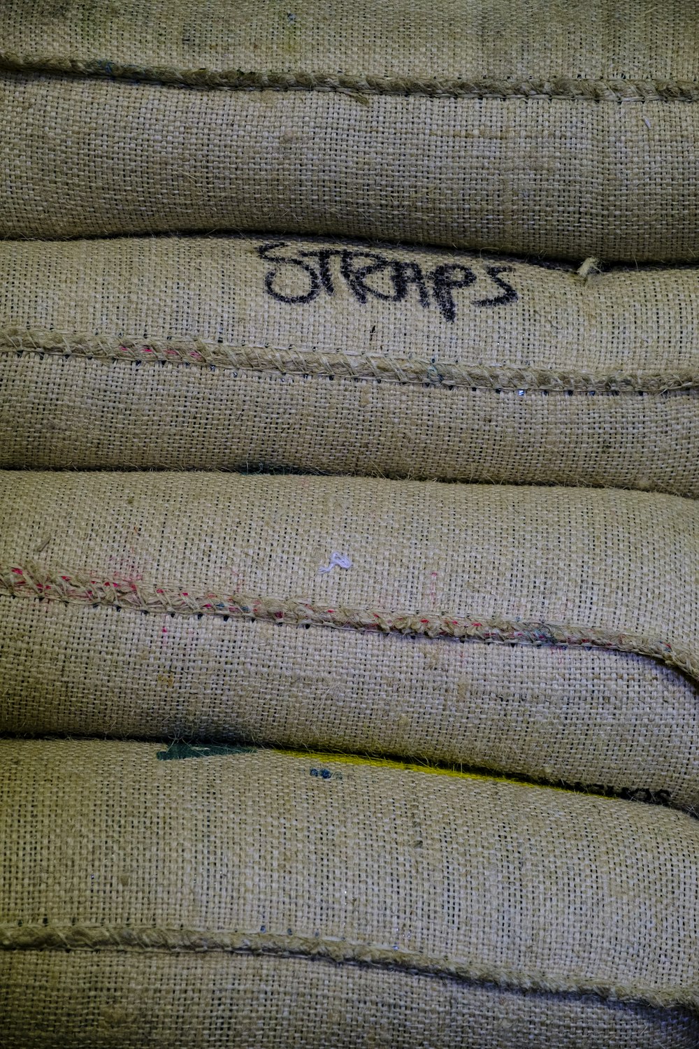 gray and beige sacks