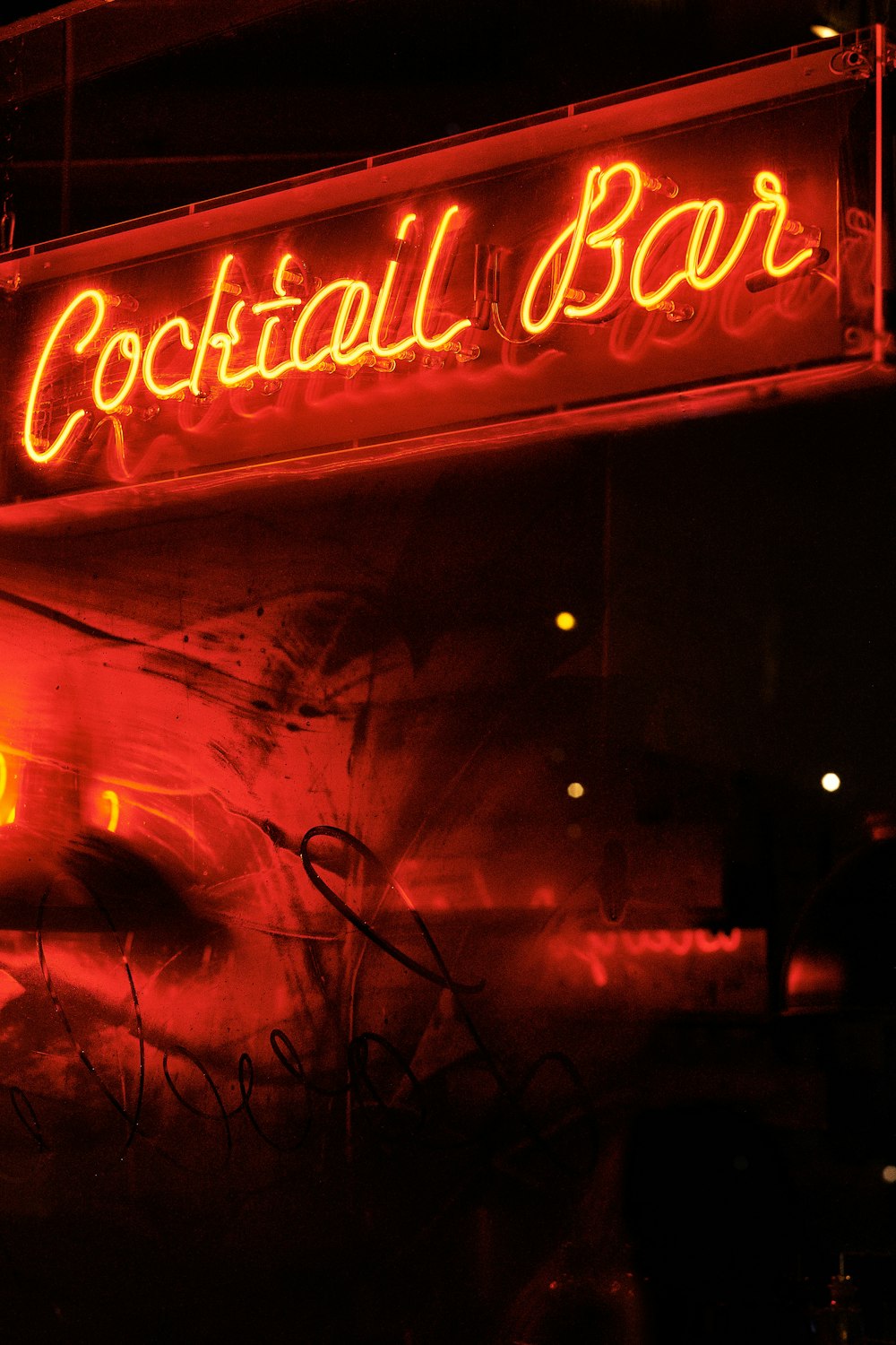 Coctail Bar neon light signage