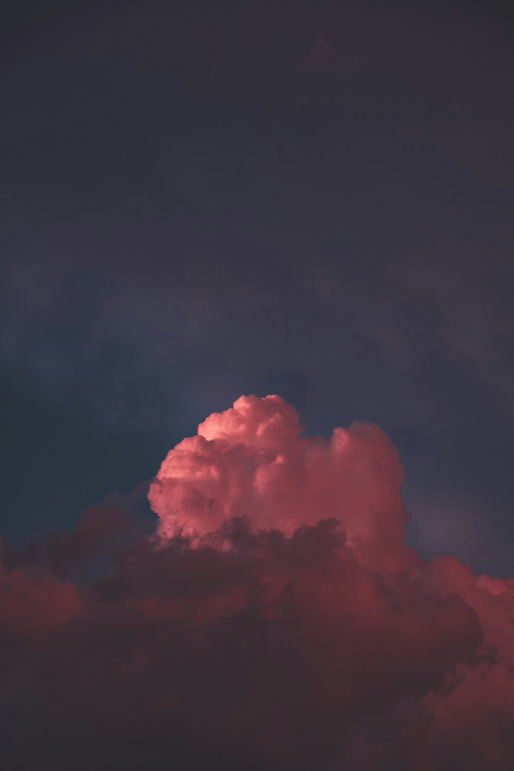 silhouette photo of clouds