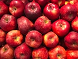 bunch of red apples