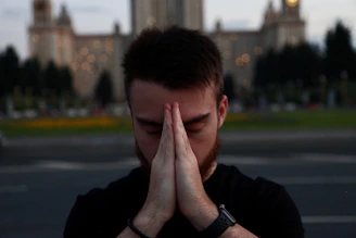 A serene moment of prayer in the institute's dedicated prayer room.