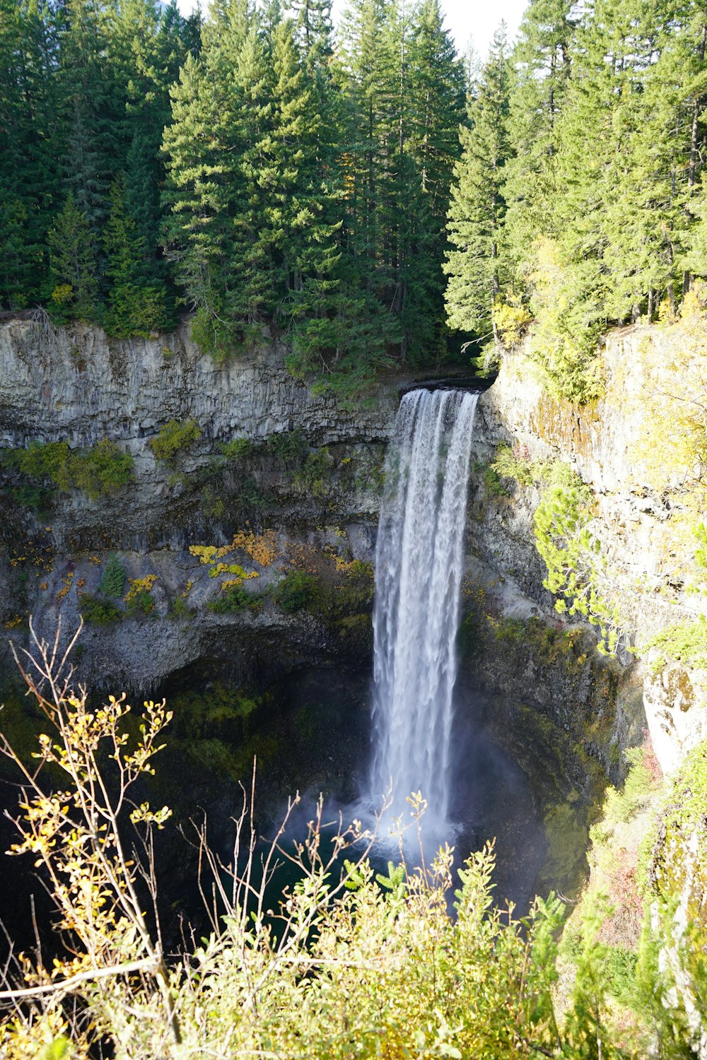 photo of waterfalls during daytime