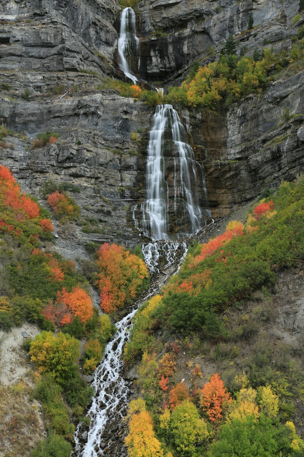 photo of waterfalls during daytime