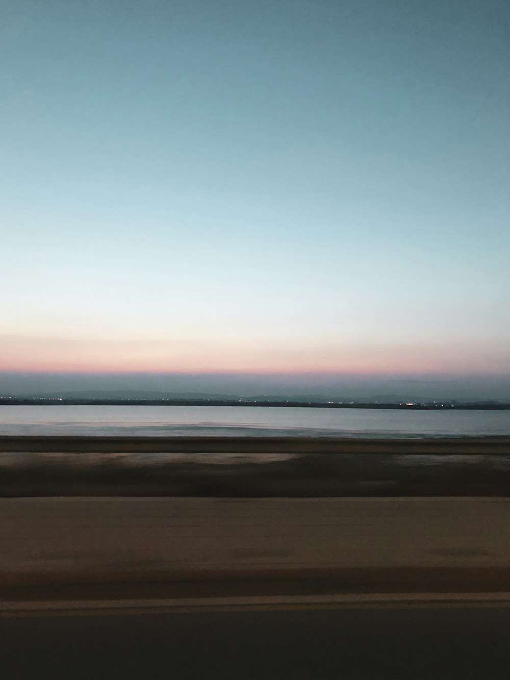 coastal road during golden hour