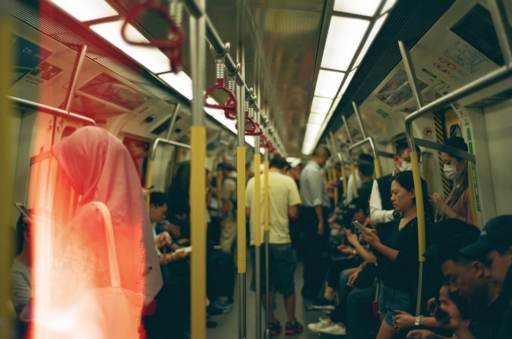 people inside train