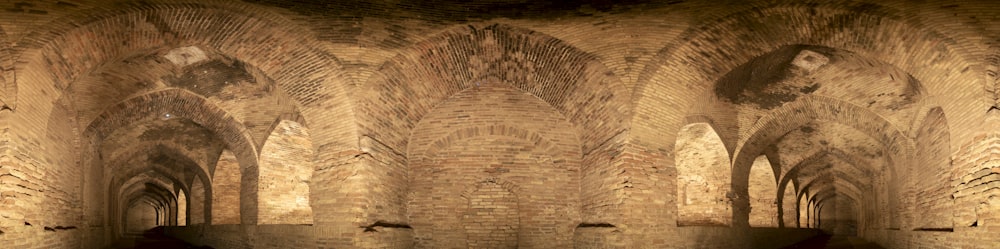 brown concrete tunnel