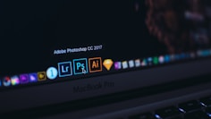 turned on MacBook Pro