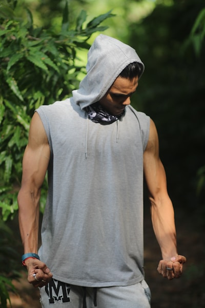 man near tree