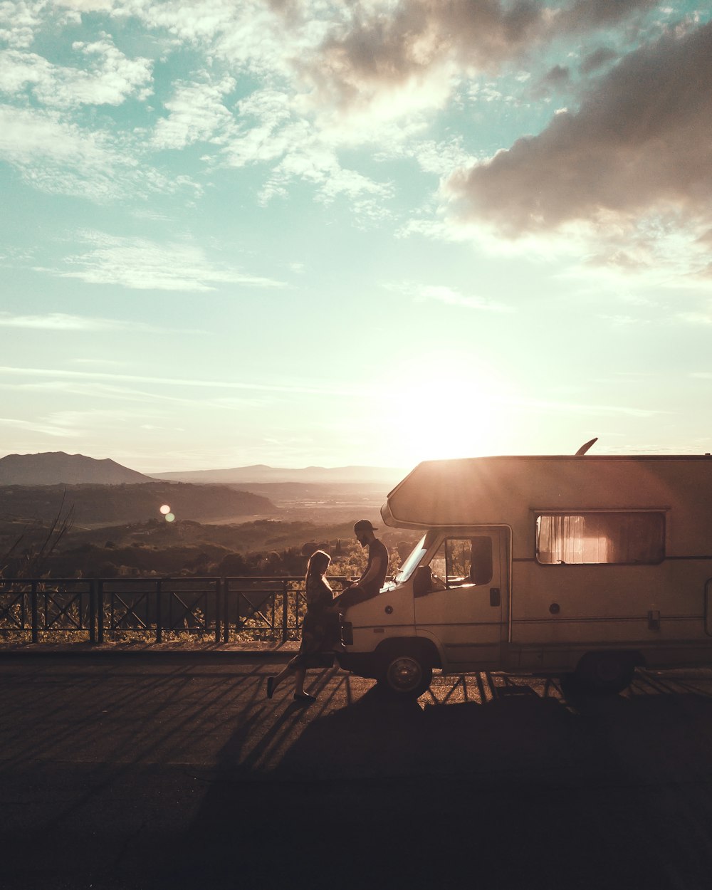 man sitting on the Rv