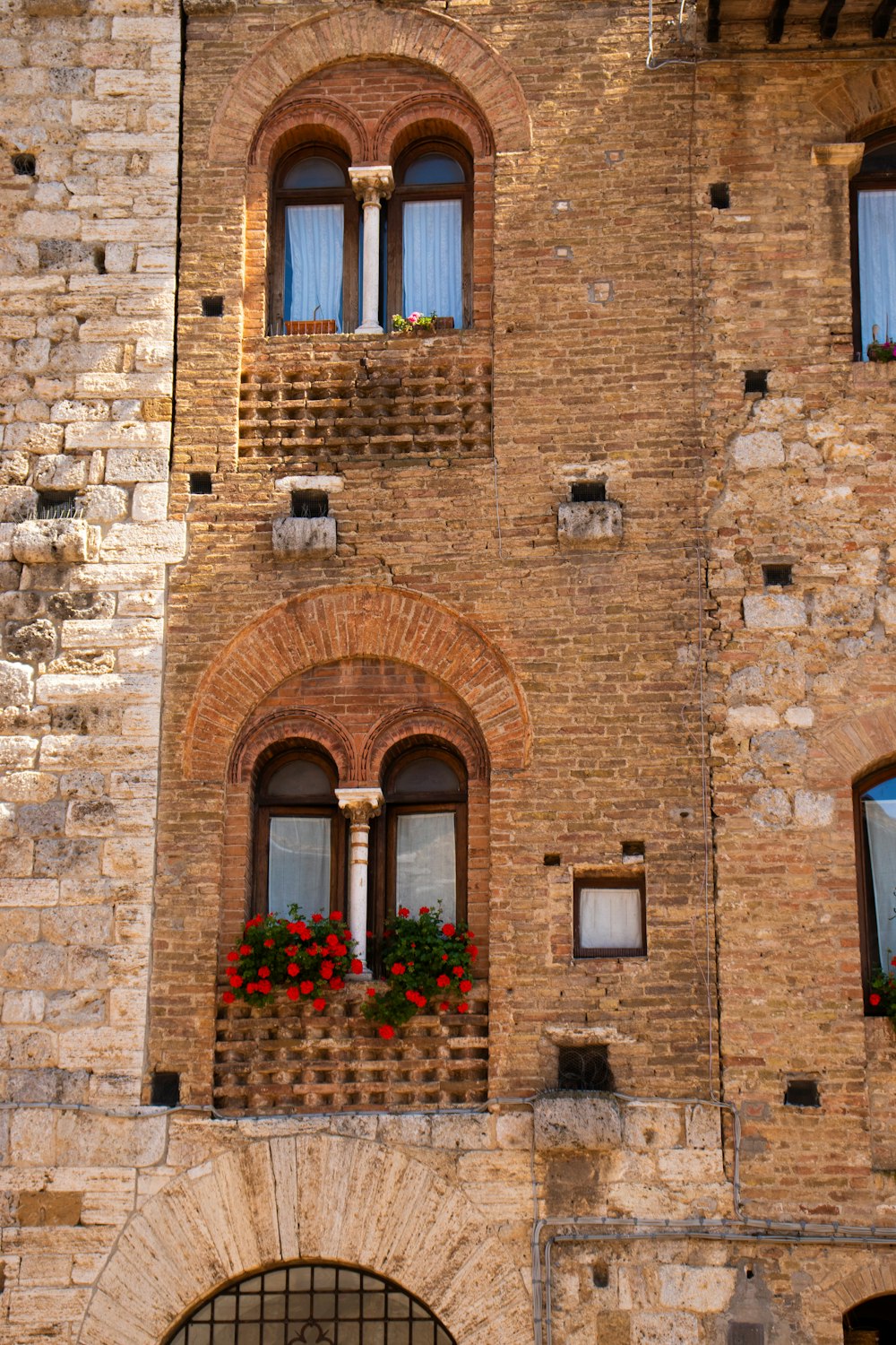 brown brick building