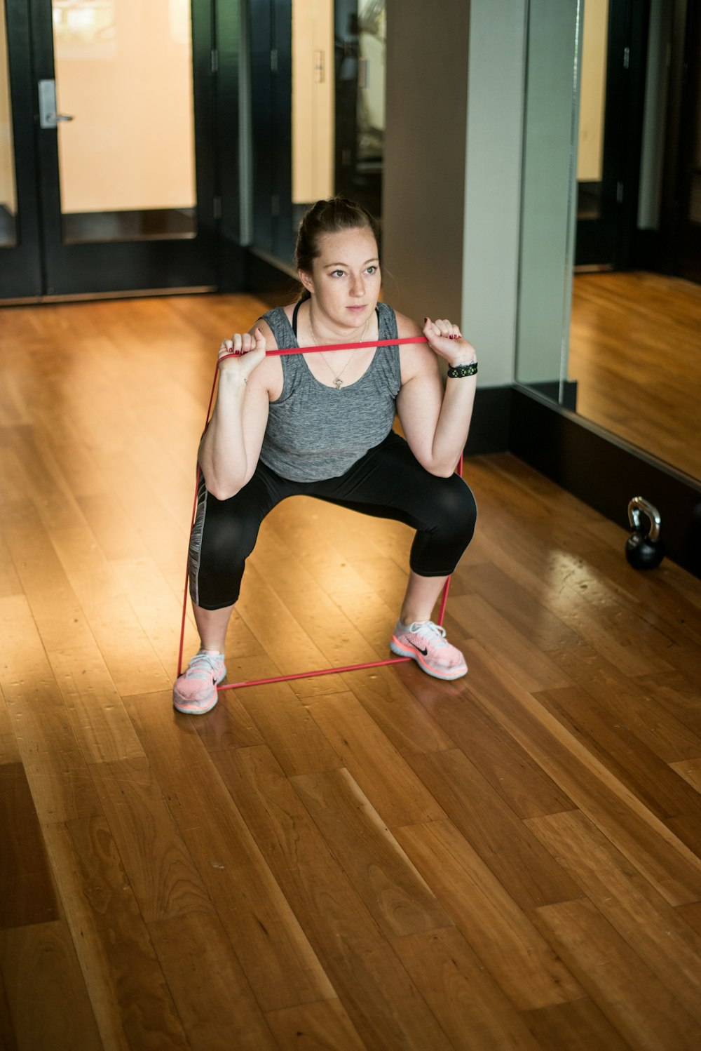 woman exercising