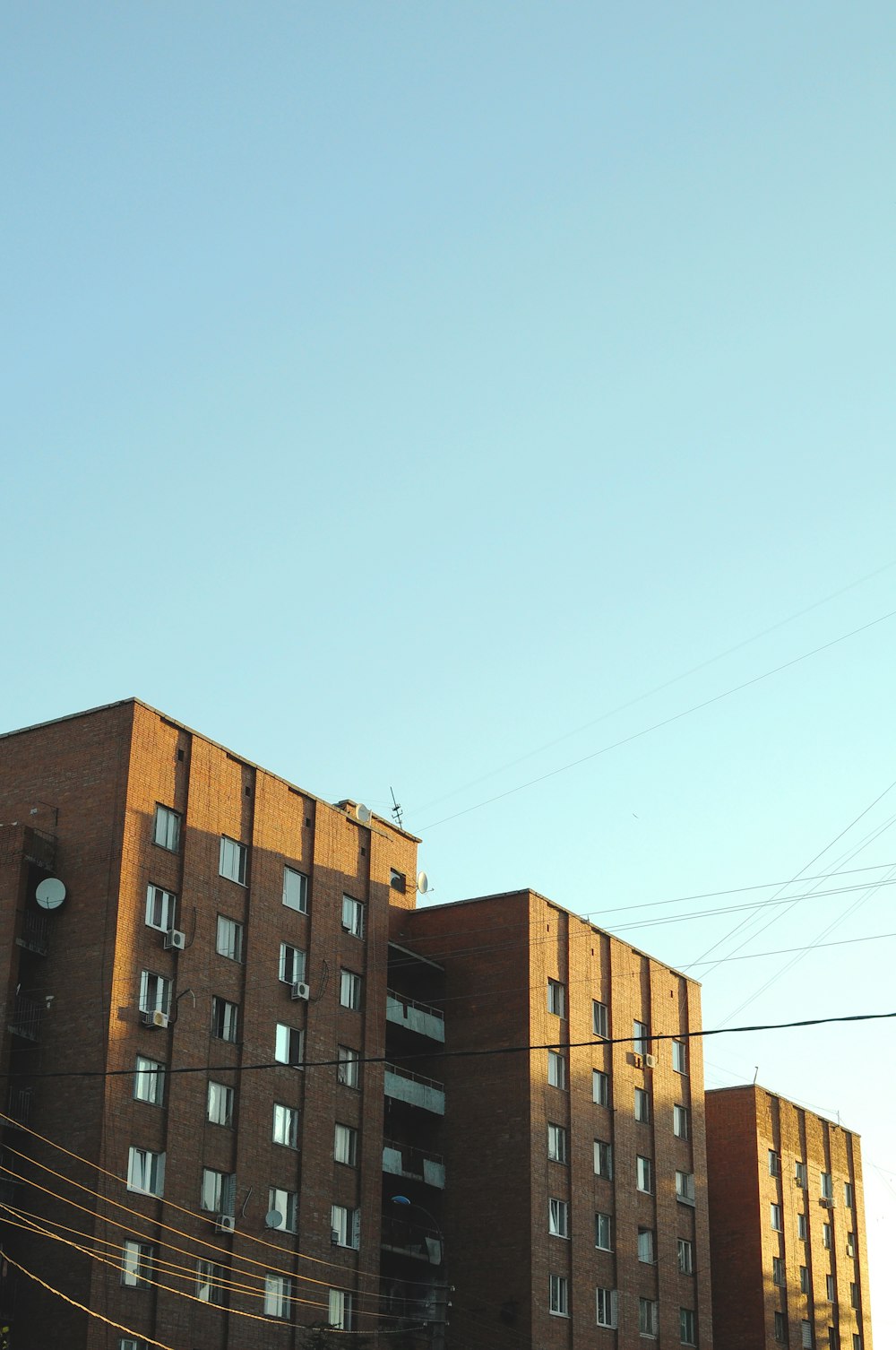 brown painted building