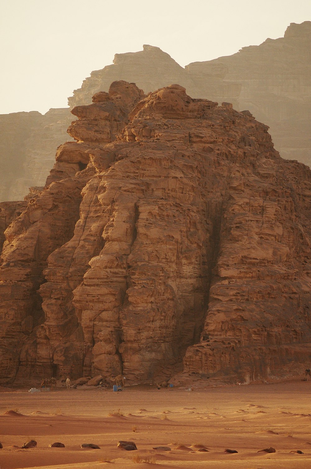 brown rock formation