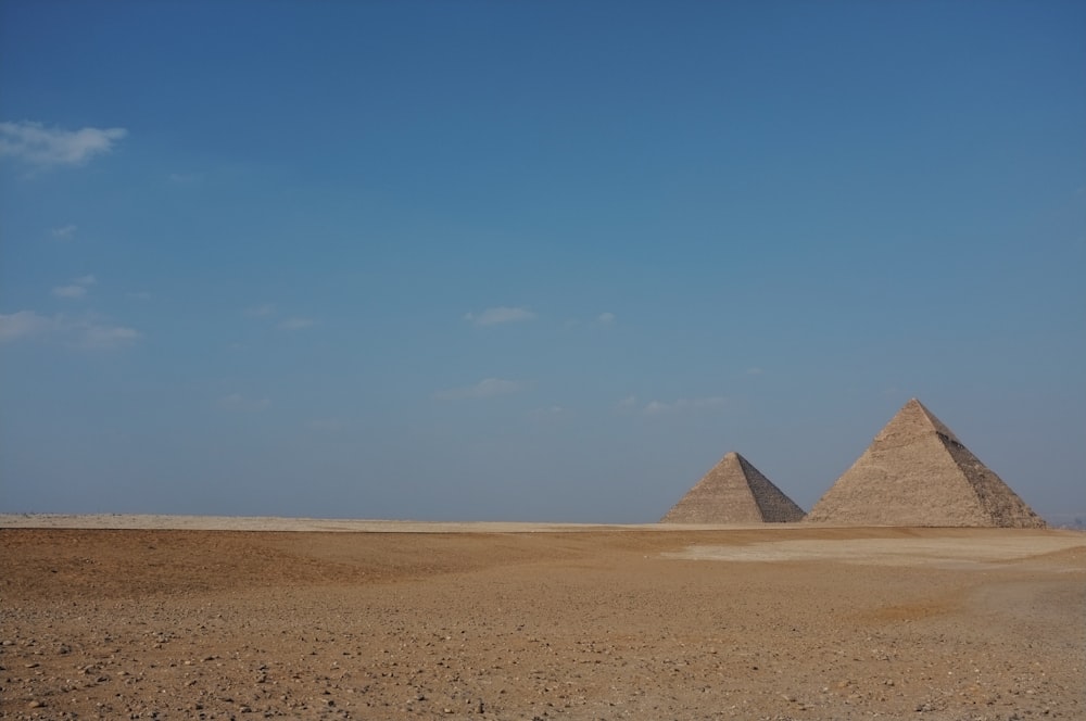 two Pyramids at Egypt during daytime