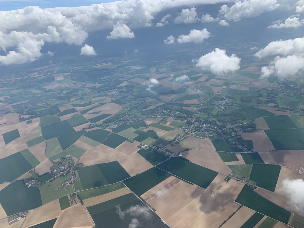 bird's eye view photography of white clouds