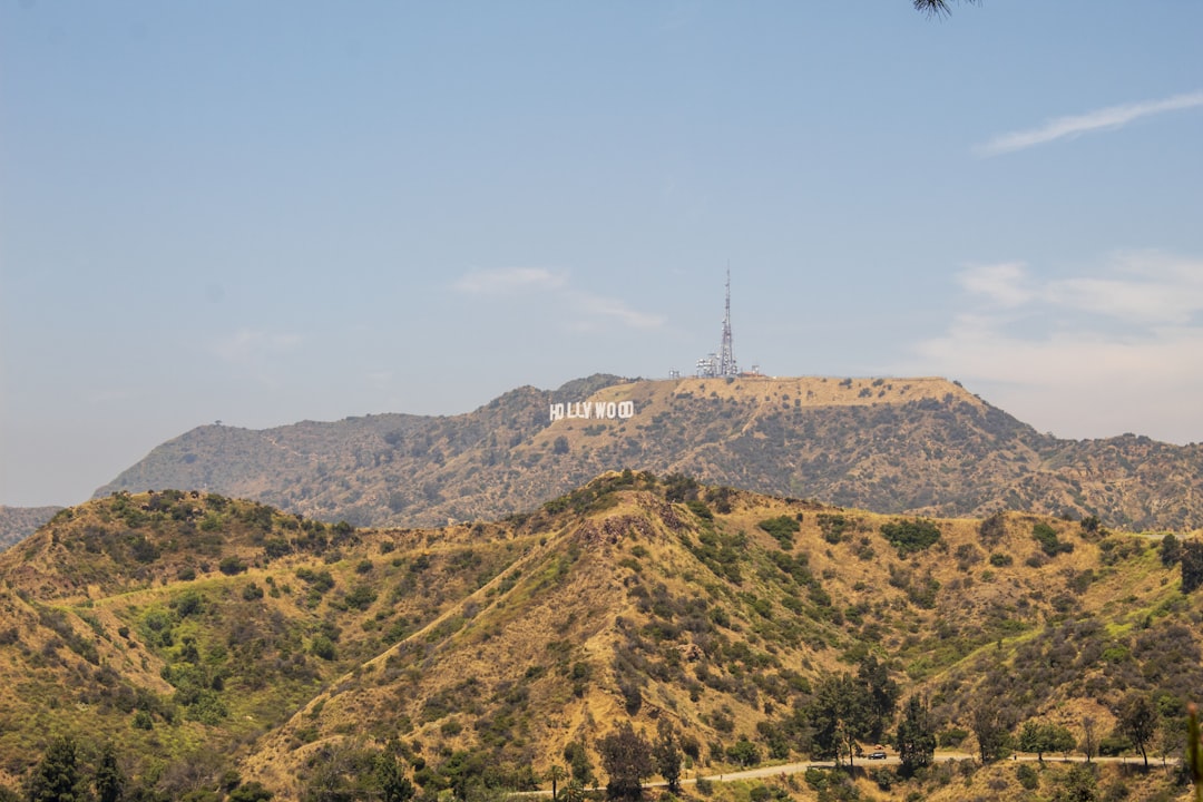 Hollywood mountain photo, The Hollywood Sign as viewed from a popular vantage point at Griffith Observatory in the Los F