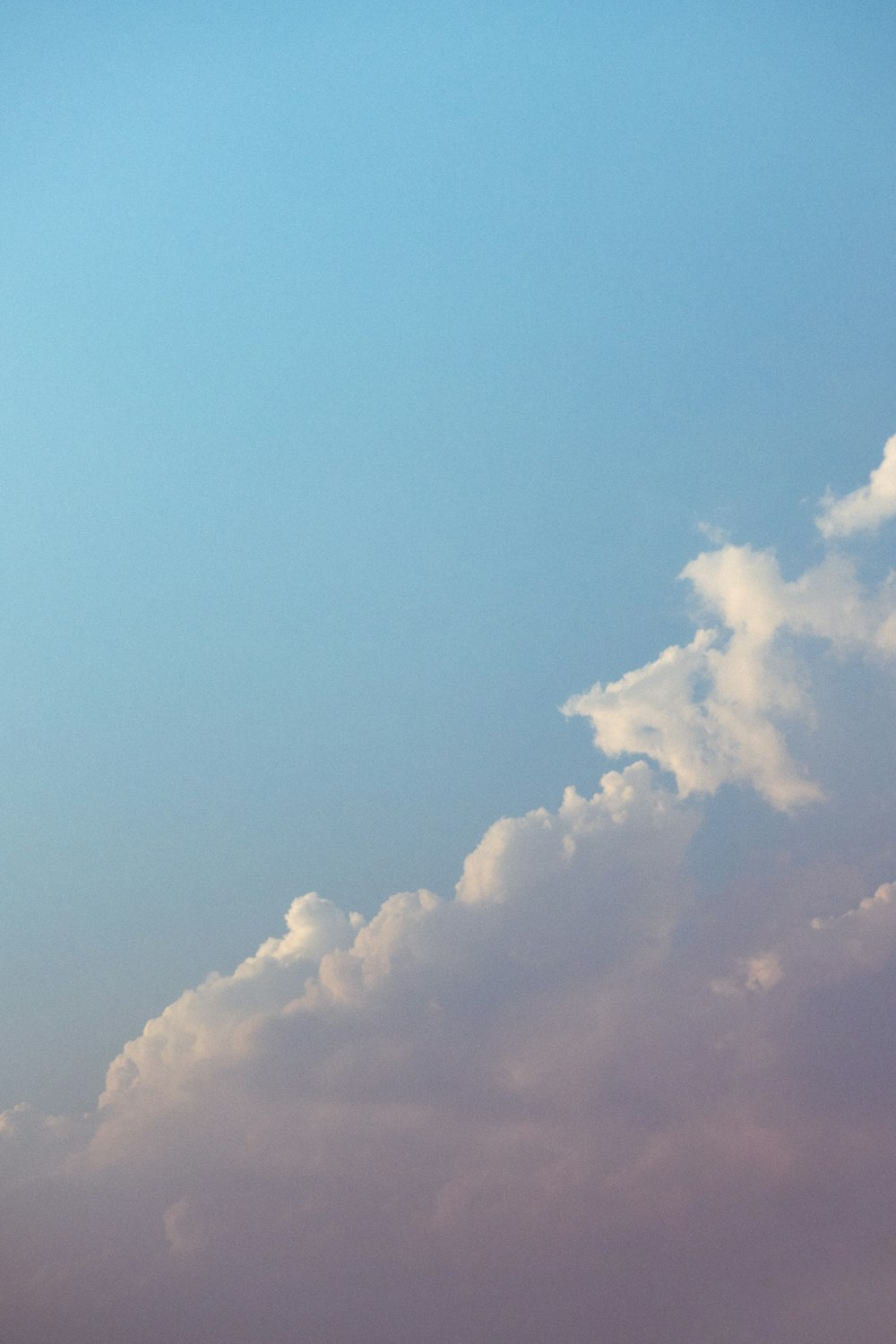 white clouds under blue sky