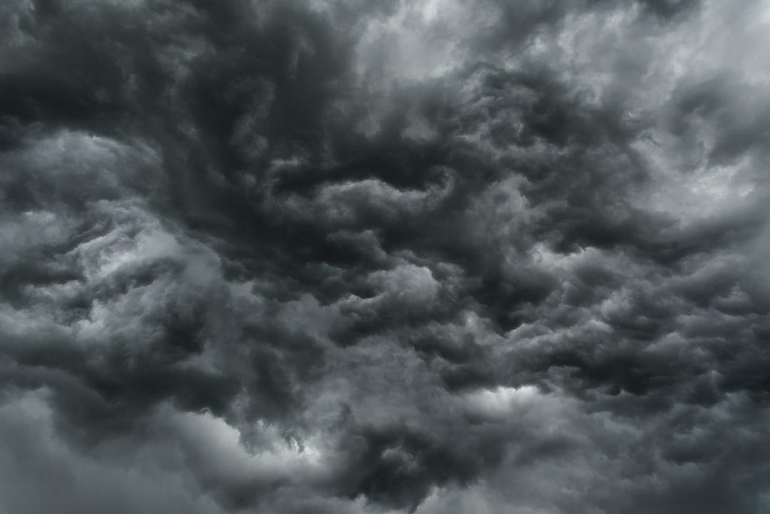 gray clouds, This morning just before a thunderstorm started above my hometown Dordrecht