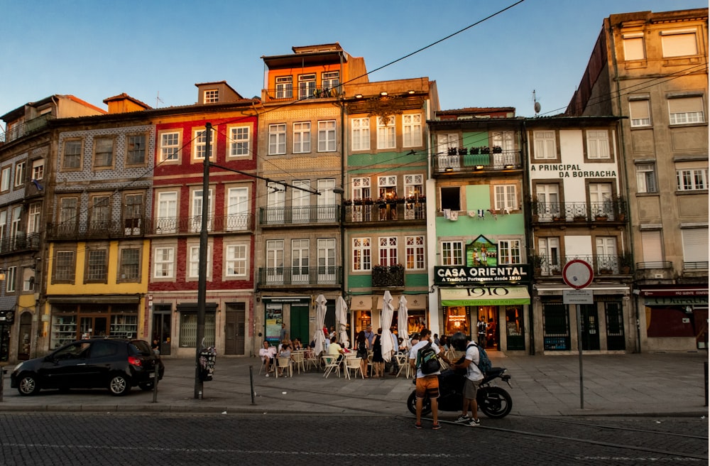 people walking near buildings