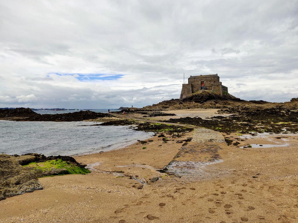 castle near body of water