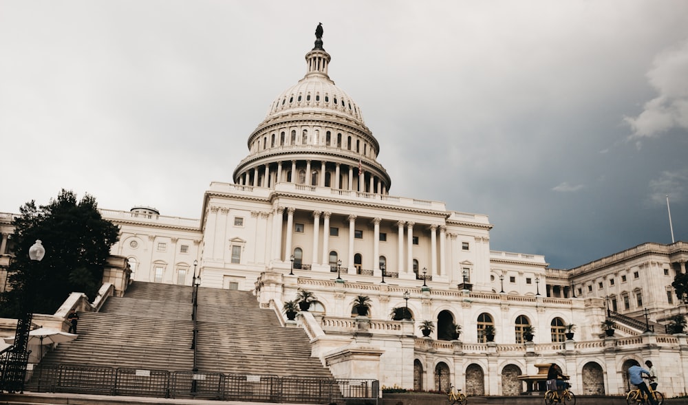 white concrete dome building