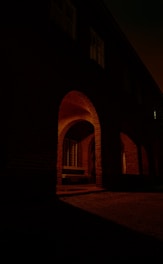 silhouette of wall