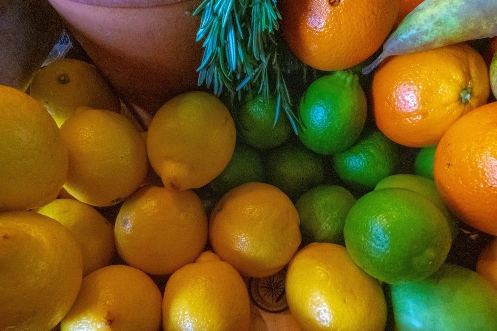 assorted-color fruit lot