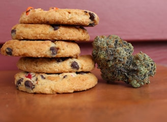 baked Cannabis cookies