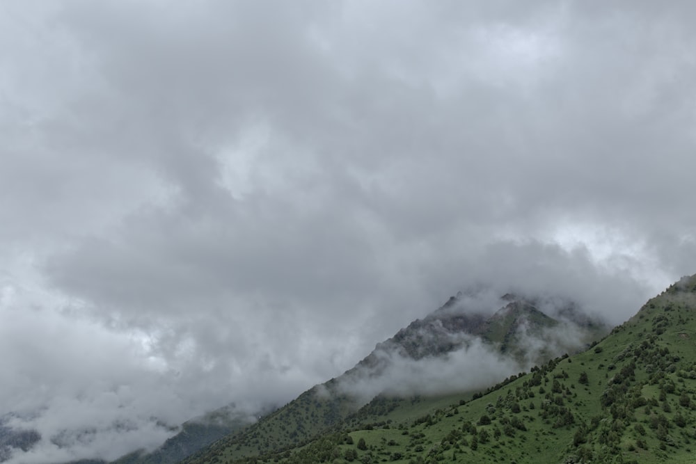 aerial view of mountain during daytime