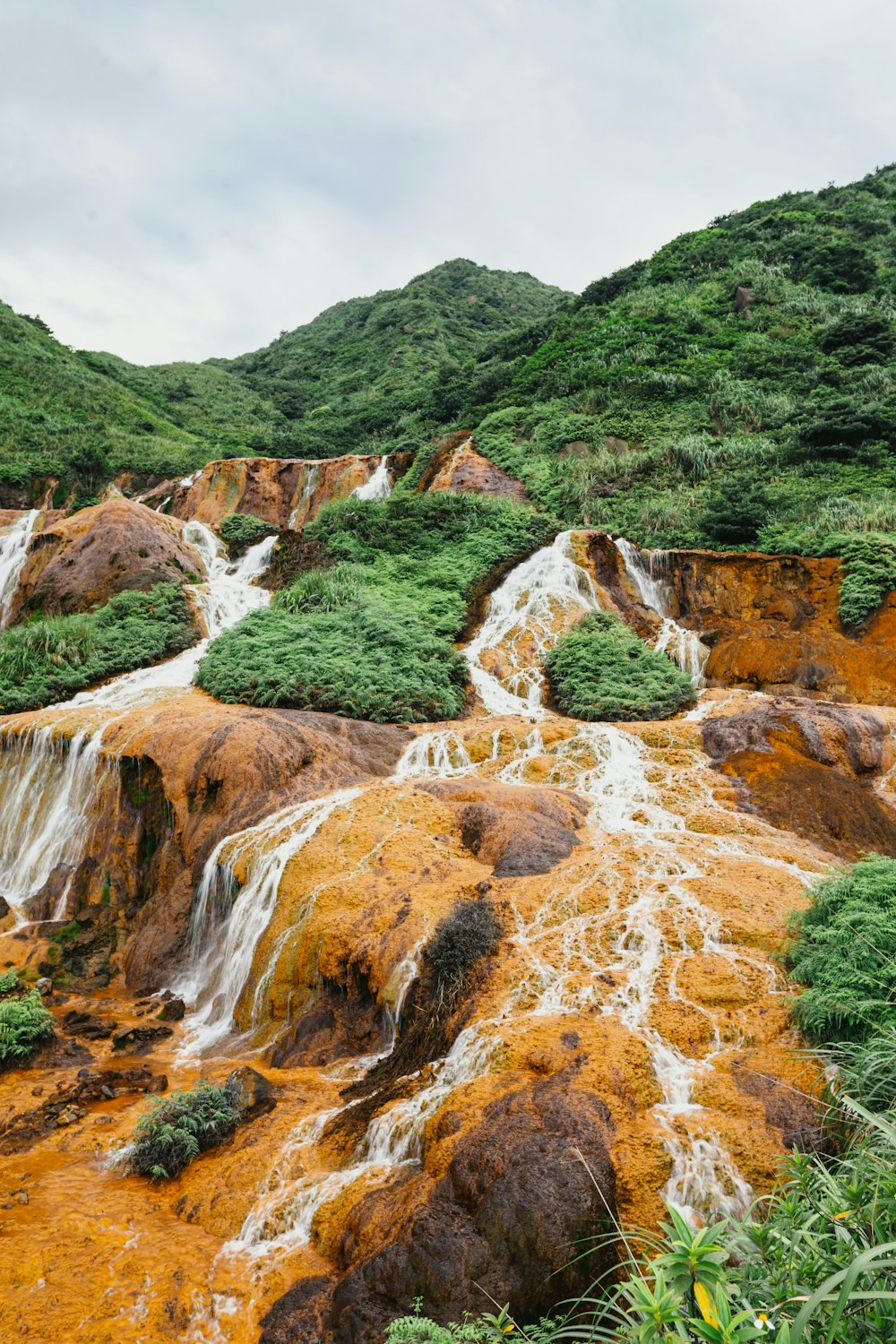 landscape photo of waterfalls