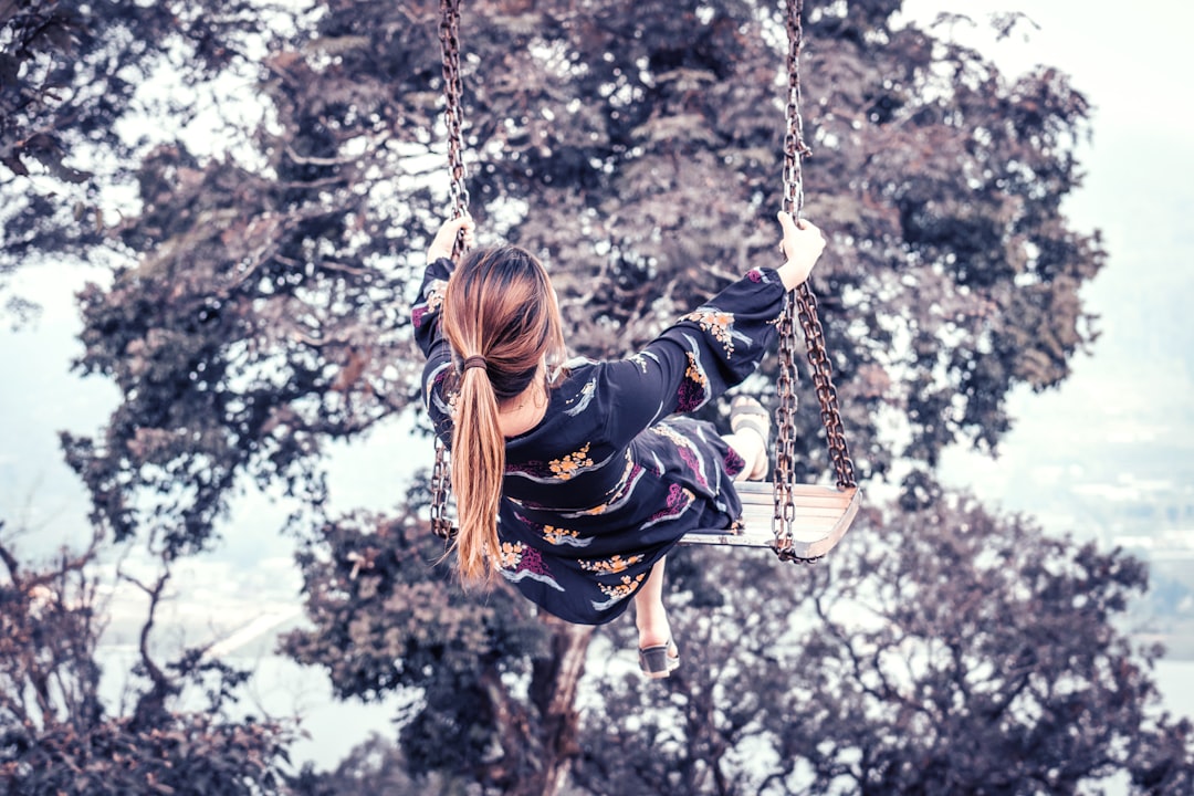 woman on swing