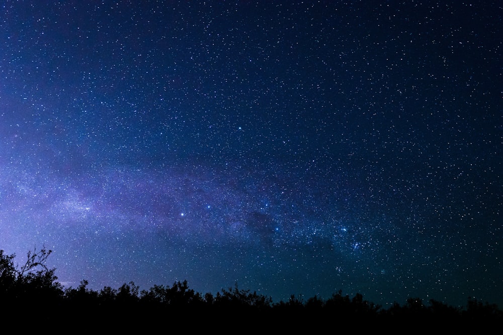 La Vía Láctea es visible en el cielo nocturno oscuro