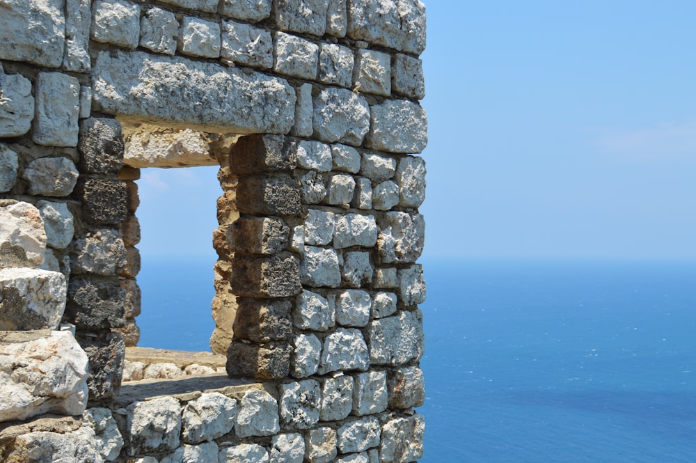 white stone wall