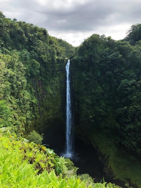 time lapse photography of waterfalls