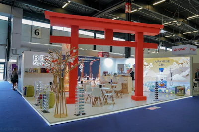 red tori gate decor