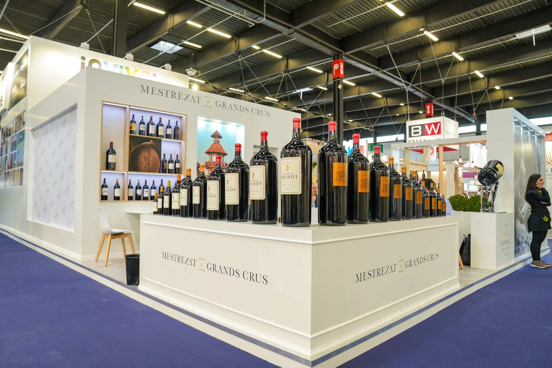 wine bottles on top of table