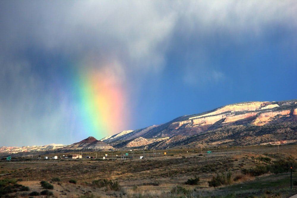 landscape with rainbow view
